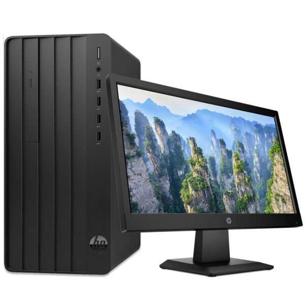 HP Pro Tower 290 G9 Intel Core i5 12th Gen 8GB RAM 512GB SSD 20 Inch HD Monitor Business Desktop