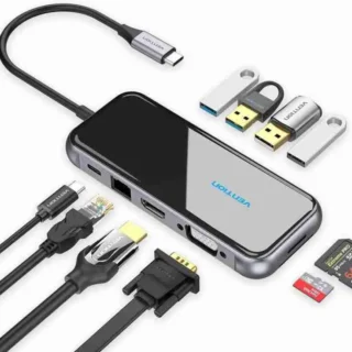 Vention USB-C 12 in 1 DOCKING STATION-VEN THSHC