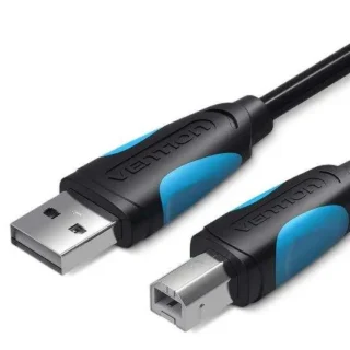 Vention USB2.0 A Male to B Male Printer Cable 1.5M Black (VAS-A16-B150)