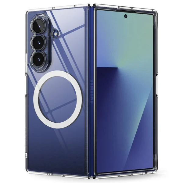 For Samsung Galaxy Z Fold 7 Case | Ringke [Fusion Magnetic] Clear MagSafe Cover