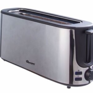 2 SLICE WIDE SLOT POP UP TOASTER STAINLESS STEEL- RM/586
