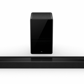 TCL Q75H Q Class 5.1.2 Channel Soundbar with Dolby Atmos, Ray Danz Technology, and Wireless Subwoofer