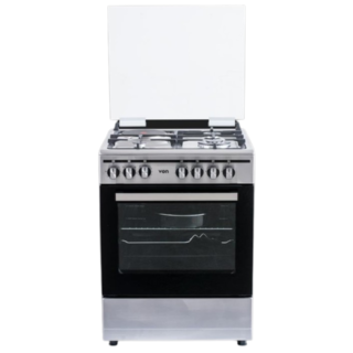 VON 60x60 VCF663151FSY Freestanding Cooker – 3 Gas + 1 Electric Burners