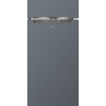 MIKA Fridge, 168L, 2 Door Top Mount Freezer, Defrost (Direct Cool), Dark Silver(MRDCD168DS(MRDCD95LSL))