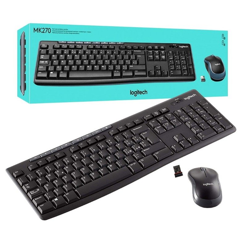 Logitech MK270 Wireless Combo - Black (920-004508) Logitech MK270 Wireless Combo - Black (920-004508)