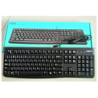 Logitech K120 USB Standard Computer Keyboard-corded keyboard