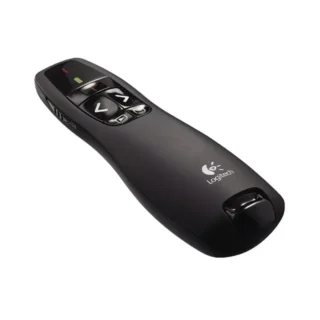 Logitech R400 Laser Presentation Remote For Basic Slide Navigation Black Pointer