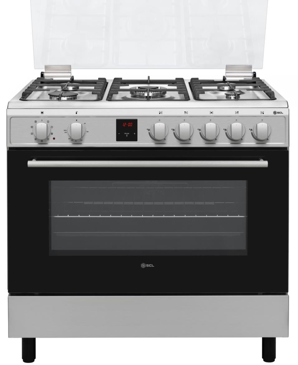 SCL 90 X 60cm COOKER SCL-FC965WSI - 4 Gas + 1 WOK Burner