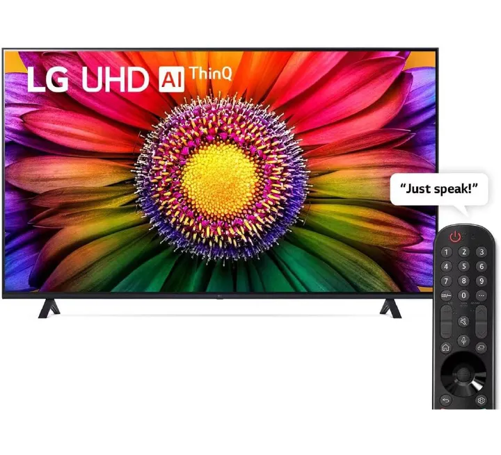 LG 50 Inch Smart TV UR805 4K UHD WebOS AI ThinQ HDR10 60Hz Magic Remote Bluetooth (50UR80506)