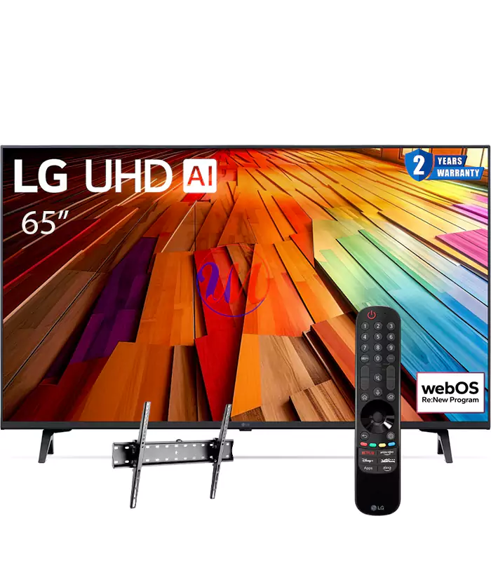 LG 65 inch 65UT80006 UHD 4K Smart TV HDR10 webOS24 AI Magic remote