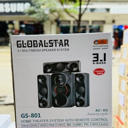 Globalstar GS-801 3.1 X-Bass Multimedia Speaker System – 15000W PMPO