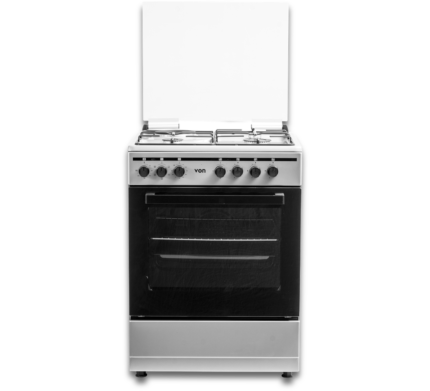 VON 60x55 VCF653151FSY Freestanding Cooker – 3 Gas + 1 Electric Burners