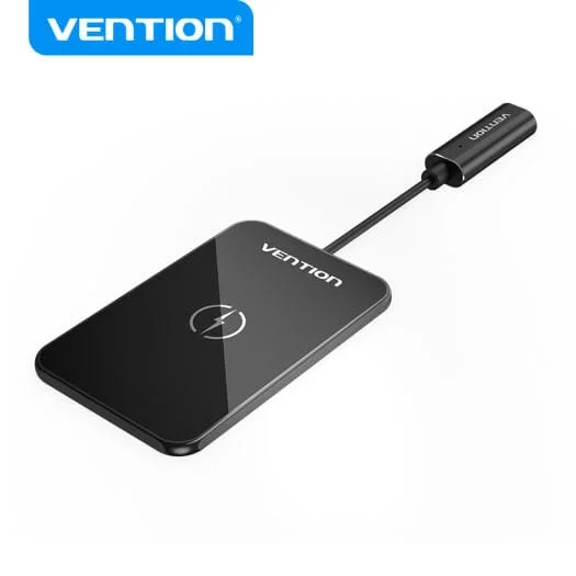 Vention FGBBAG Wireless Charger 15W Ultra-thin 0.05Meter (Black)