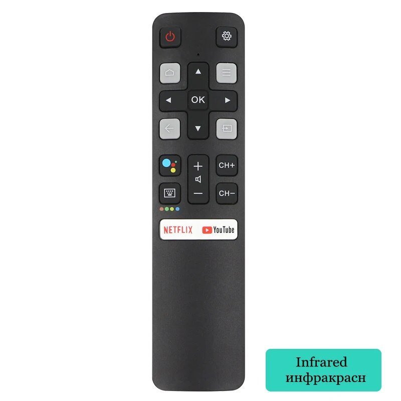 Mingfulai For TCL TV Remote Control Infrared RC802V FNR1 49P30FS 65P8S 55C715 49S6800 43S434
