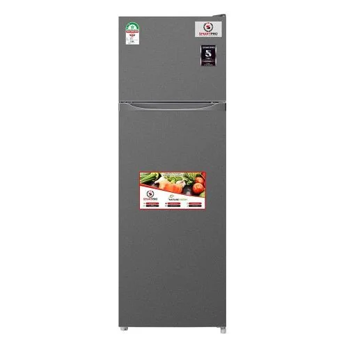 Smart Pro Double Door Refrigerator- Silver SFR-210-DT-I 175L