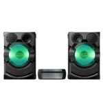 Sony SHAKE-X70D audio system with two speakers and the central receiver
