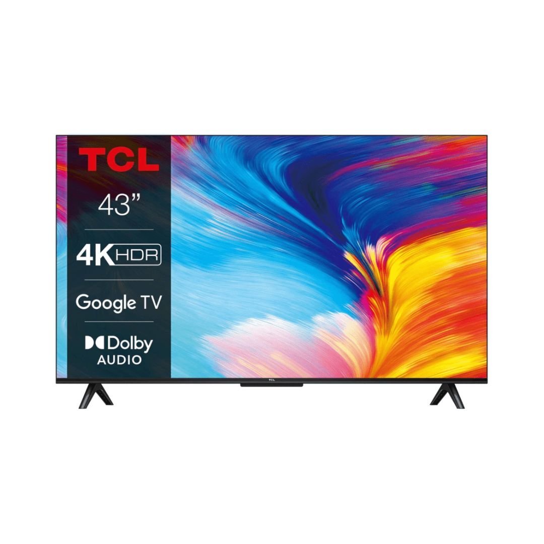 TCL 43-Inch 43V6B 4K HDR Google TV (Bezel Less)