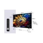 TCL 75″ C655 (New 2024) QLED Pro Smart Google TV – 75C655