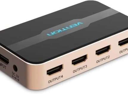 Vention ACCG0 1 In 4 Out HDMI Splitter (Black Color)