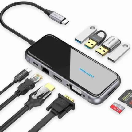 Vention USB-C 12 in 1 DOCKING STATION-VEN THSHC