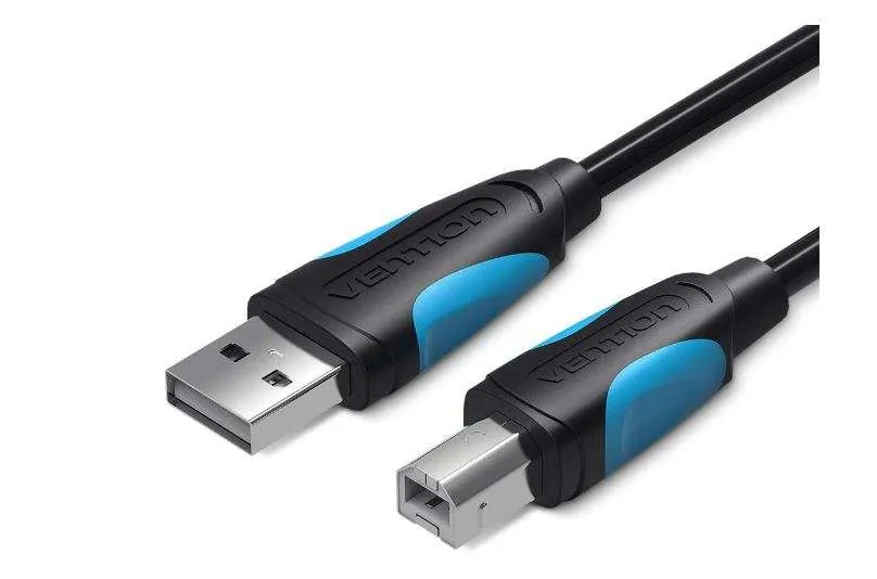 Vention USB2.0 A Male to B Male Printer Cable 1.5M Black (VAS-A16-B150)