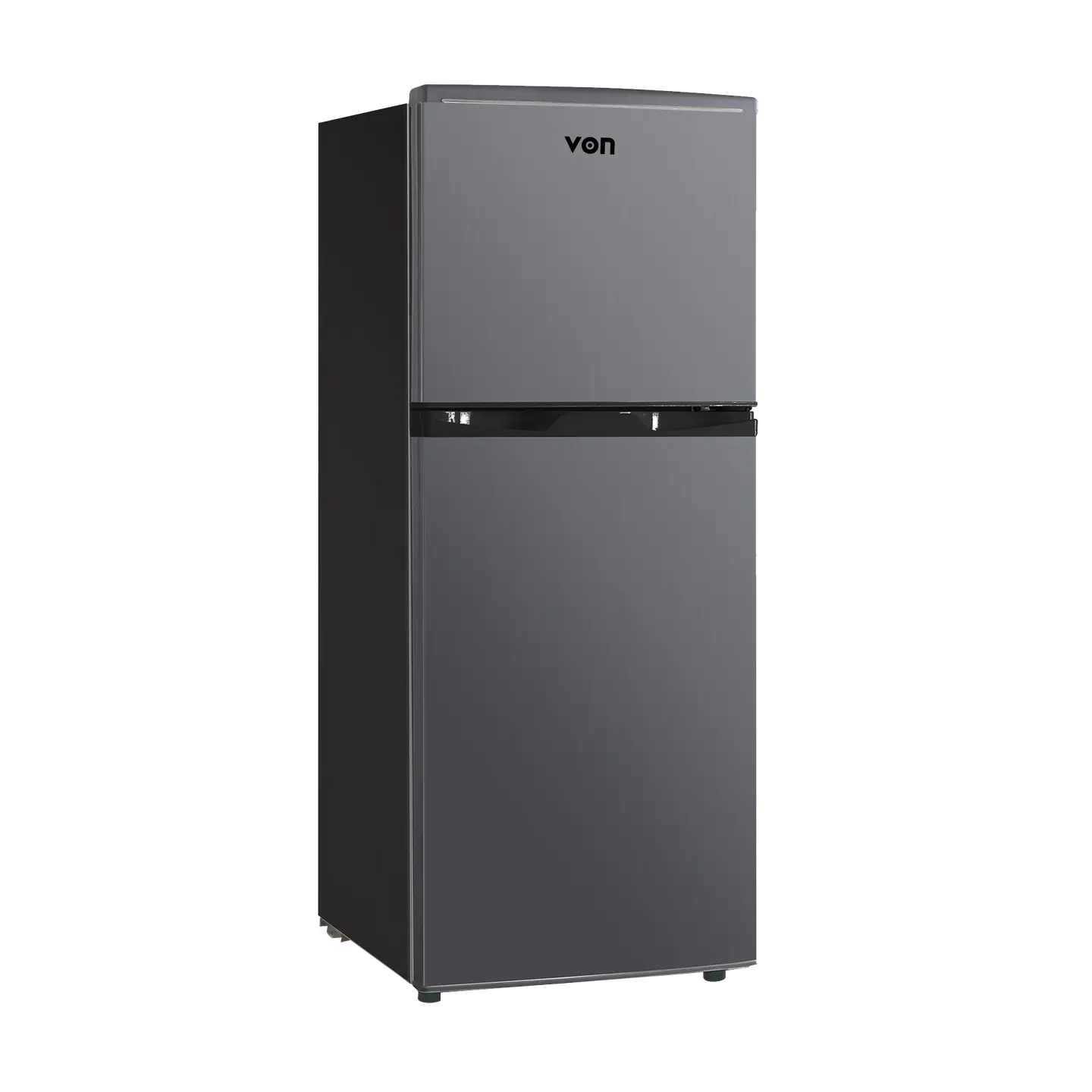 Von_VRT-175DRHS_Top_Mount_Fridge_175L_-_Silver Von 175 Litres Double Door Refrigerator.