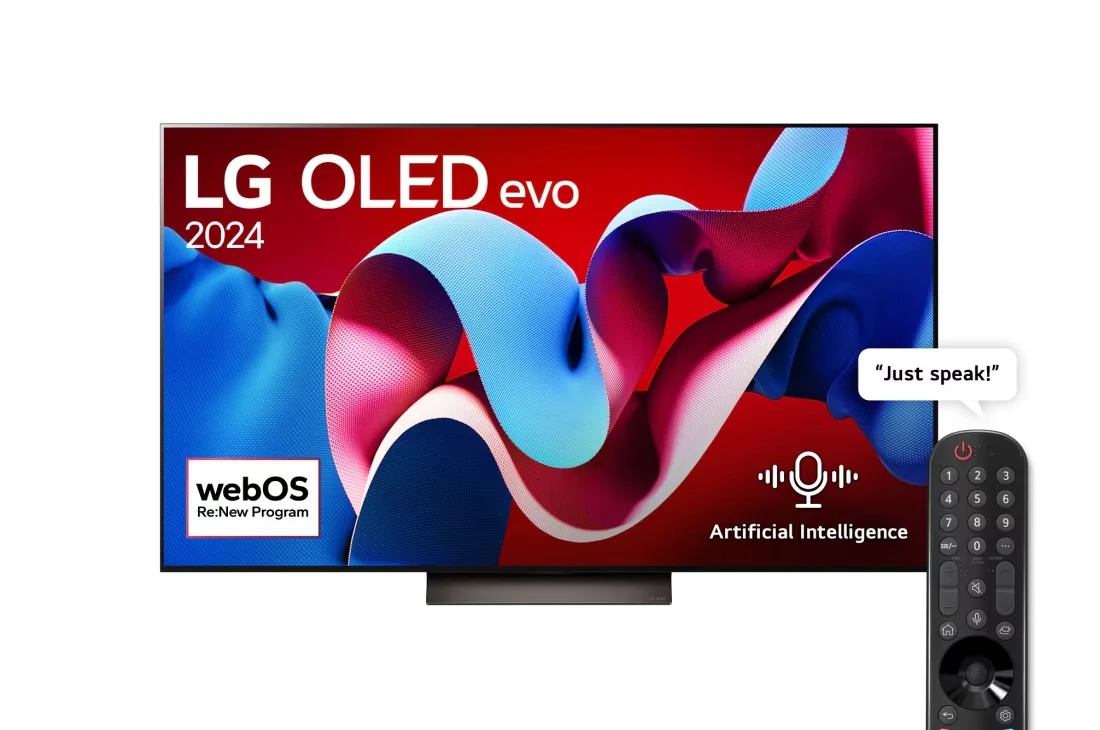 55 Inch LG OLED evo C4 4K Smart TV AI Magic remote Dolby Vision webOS24 2024