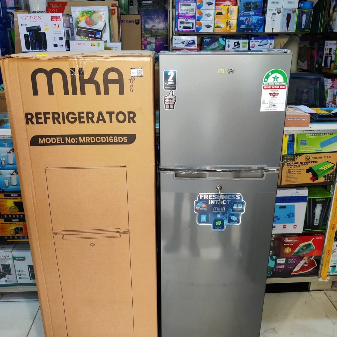 Mika 168L Double Door Refrigerator