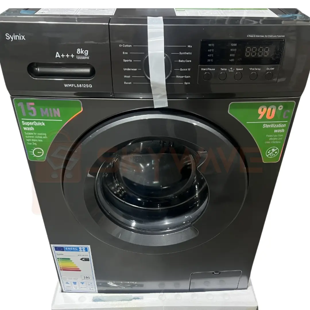 Syinix 8kg Front Load Fully Automatic Washing Machine