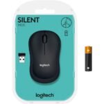 Logitech M220 Silent Mouse, Wireless Black