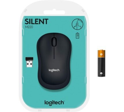 Logitech M220 Silent Mouse, Wireless Black