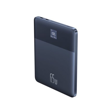 Baseus Blade 2 65W 12000mAh slim power bank blue front view