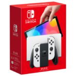 Nintendo Switch OLED Model 64GB White console with white Joy-Con controllers