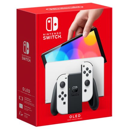 Nintendo Switch OLED Model 64GB White console with white Joy-Con controllers