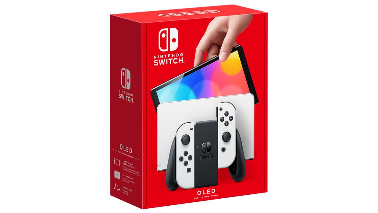 Nintendo Switch OLED Model 64GB White Nintendo Switch OLED Model 64GB White console with white Joy-Con controllers