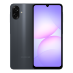 Samsung Galaxy A07s black 4GB 64GB and 128GB official front image