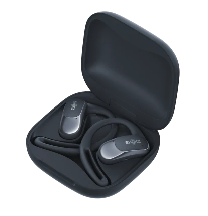 Shokz OpenFit Air open ear wireless earbuds with charging case official image