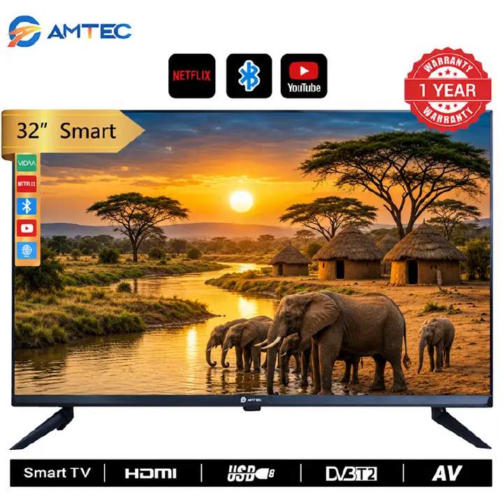 AMTEC 32R1S 32-Inch AC/DC Smart Android TV in Kenya