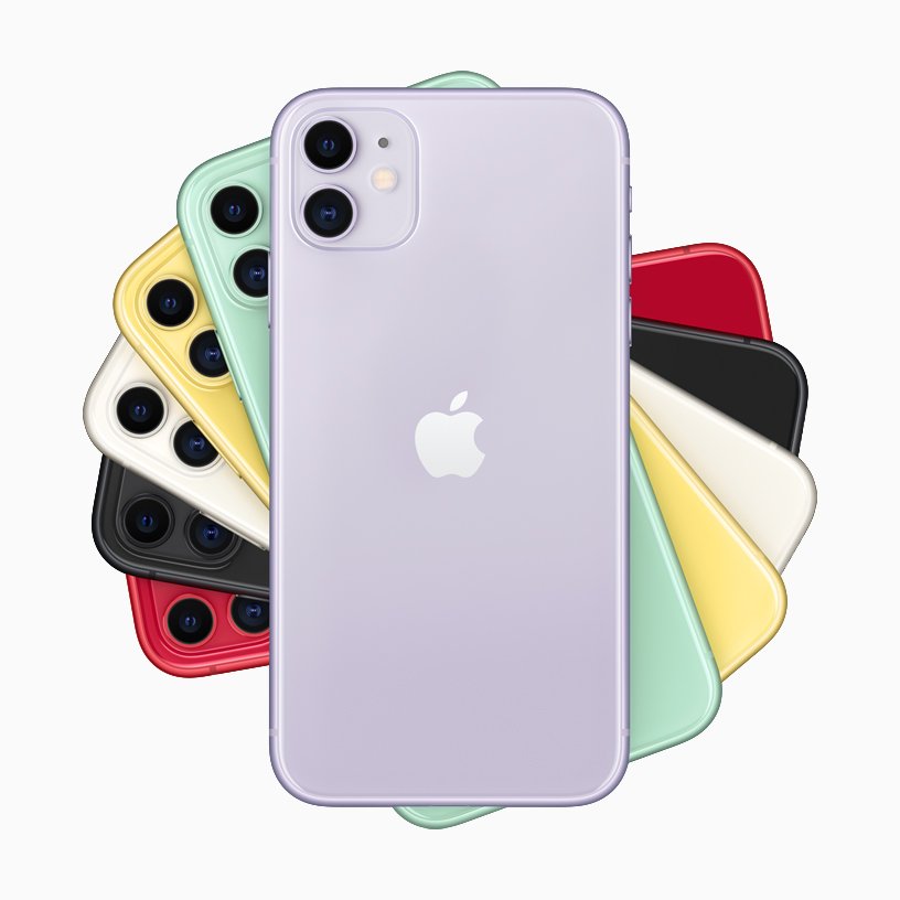 Apple iPhone 11 official six-colour manufacturer product lineup