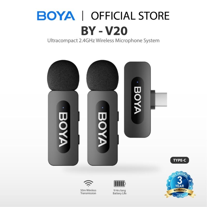 BOYA BY V20 Wireless Microphone official model photo