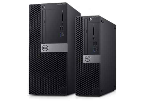 Dell OptiPlex 7060 official reference image; 7070 appearance must be confirmed