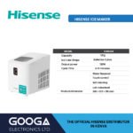 Hisense ICM1244 ice maker 12kg daily 120W
