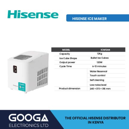 Hisense ICM1244 ice maker 12kg daily 120W