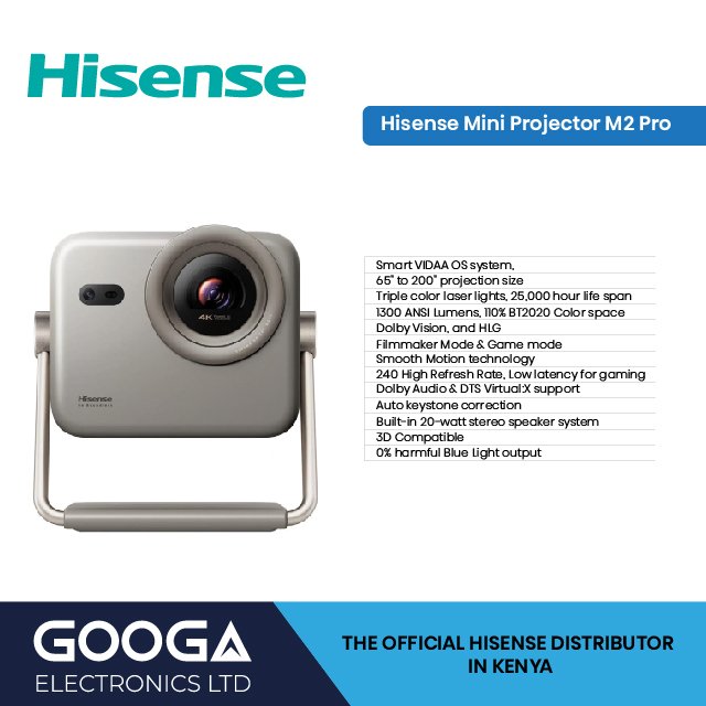 Hisense M2 Pro 4K Projector Hisense M2 Pro 4K Smart Projector 60 to 200 inch