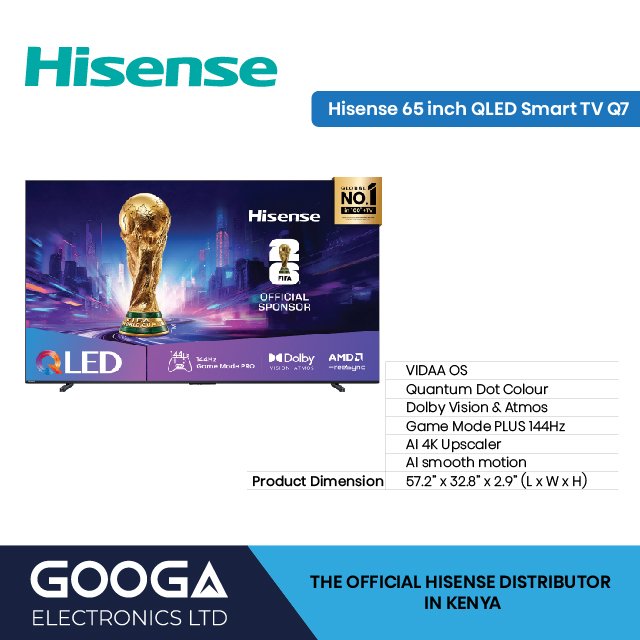 Hisense Q7Q Series QLED 4K 144Hz Smart TV