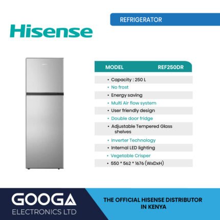 Hisense REF250DR 250L No-Frost top mount refrigerator