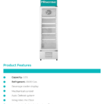 Hisense vertical glass-door showcase chiller