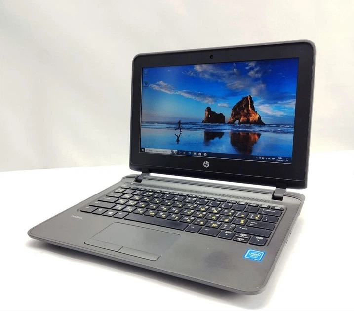 HP ProBook 11 G2 with Intel Celeron, reference photo only; actual 4GB 128GB seller model not verified