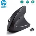 HP S6000 ergonomic wireless vertical mouse black with USB receiver