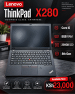 Lenovo ThinkPad X280 Intel Core i5 8th Gen 8GB RAM 256GB SSD KSh 23,000 at Infinite Tech Kenya